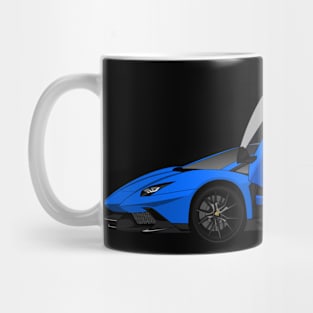 Blue Supercar Mug